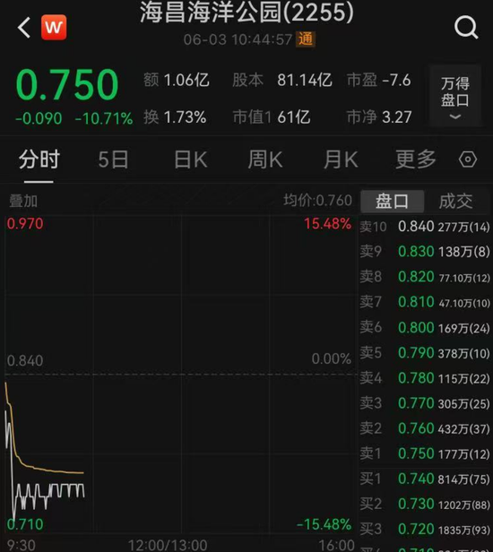 一年入园人数超千万,上海成人票339元!国内最大海洋公园骨折价融资21亿元,股价盘中大跌15%,新东家来头很大