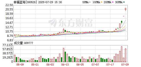 幸福蓝海7月29日龙虎榜数据
