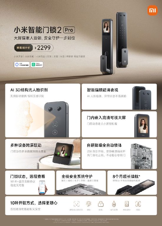 网友称小米门锁误识外卖员人脸开锁成功，客服回应：基本不会出现这个情况