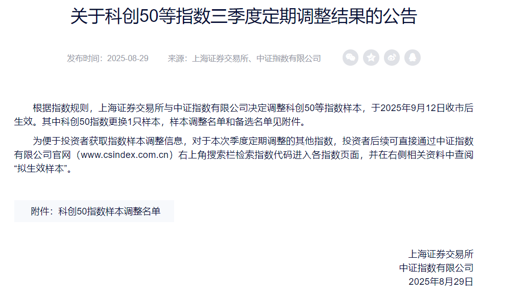 A股，重要指数调整！