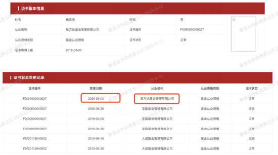 宝盈基金杨思亮跳槽易方达！曾为宝盈唯一百亿权益基金经理，任职期最高回报157%，7只卸任基金均盈利