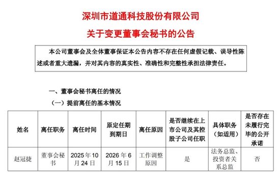 250亿市值科创板上市公司道通科技董秘又换人了,五年七任董秘为哪般? 250亿市值科创板上市公司道通科技董秘又换人了,五年七任董秘为哪般?