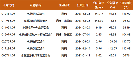 任职2年管出4只翻倍基，永赢高楠500亿持仓披露：大幅增配有色、减持创新药，新进国盾量子